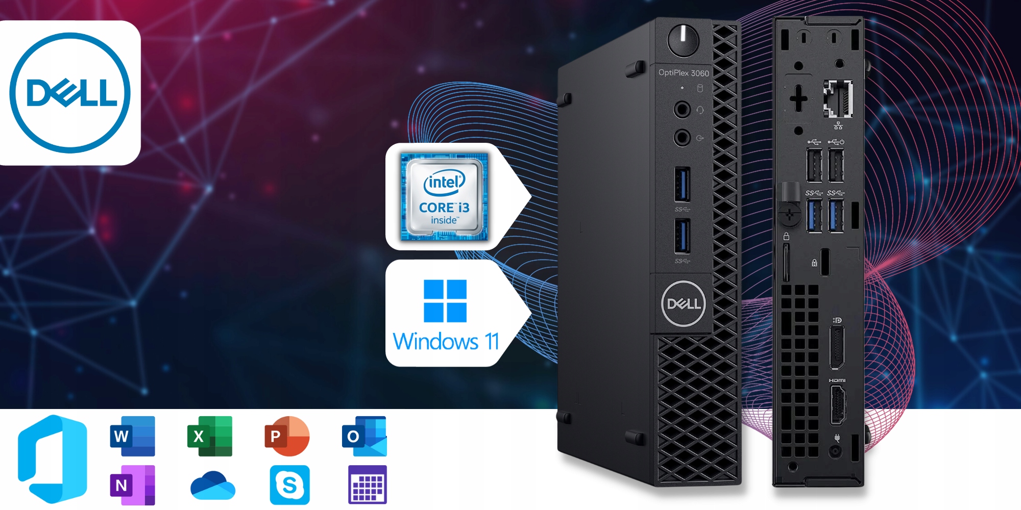 ミニPC DELL OptiPlex 3060 i3 8GB 256GB SSD Dell Optiplex 3060 Mini Computer Intel i5-8400T Ram 8GB SSD