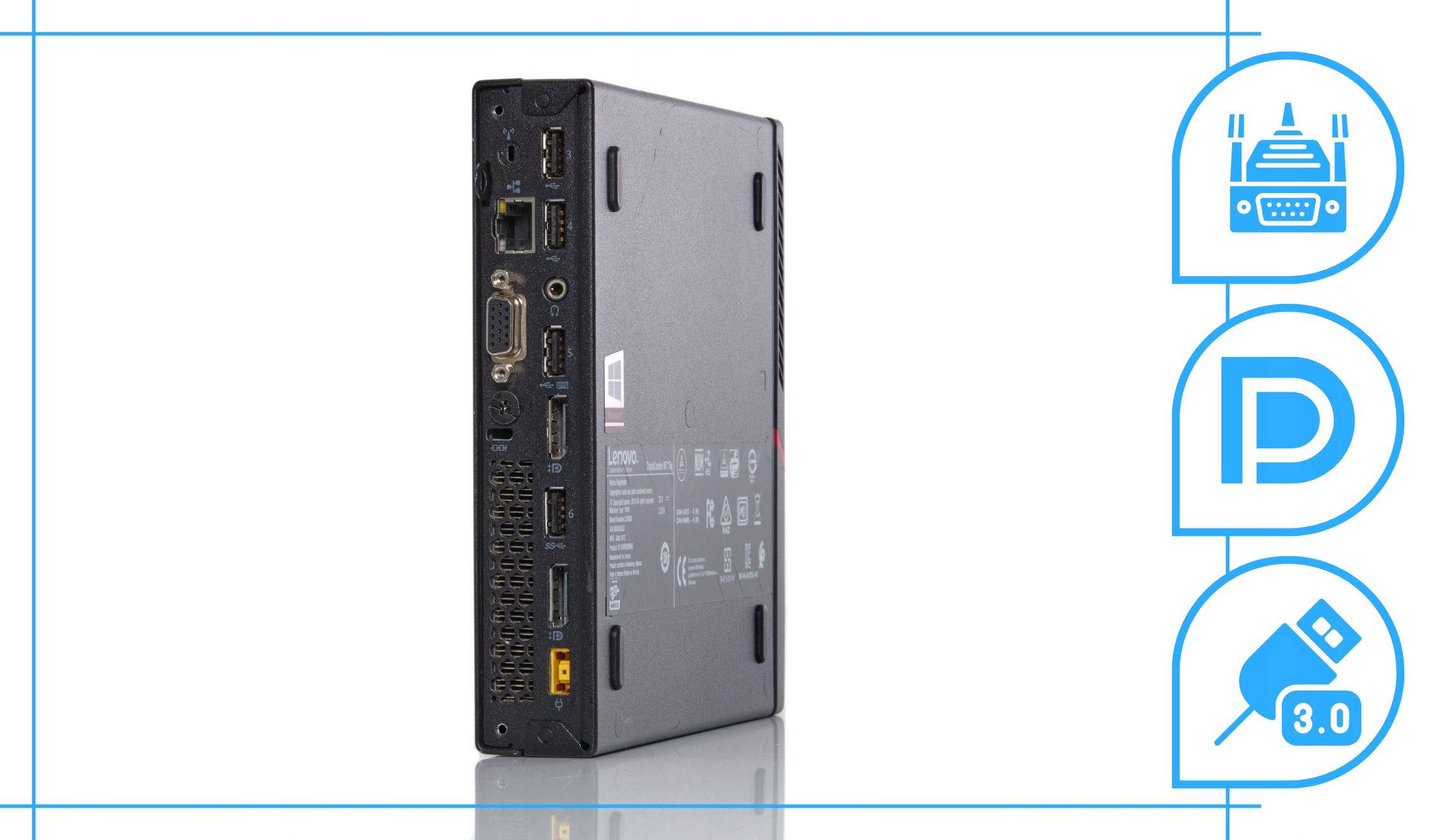 ミニPC Lenovo ThinkCentre M715q Ryzen 5PRO 12GB Mini Komputer PC Lenovo ThinkCentre M715q Tiny AMD RYZEN 5